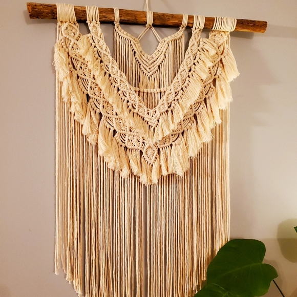Brand New Large Handmade Macrame Wall Hanging - Natural - Picture 1 of 1